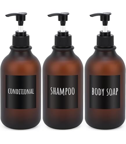 Amazon｜HOMCDALY シャンプー&コンディショナーディスペンサー 21
